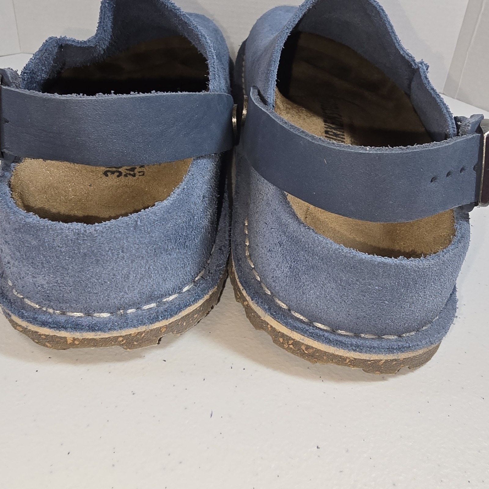 Birkenstock Lutry Premium Suede Elemental Blue EU38/ W 7-7.5 NWOB