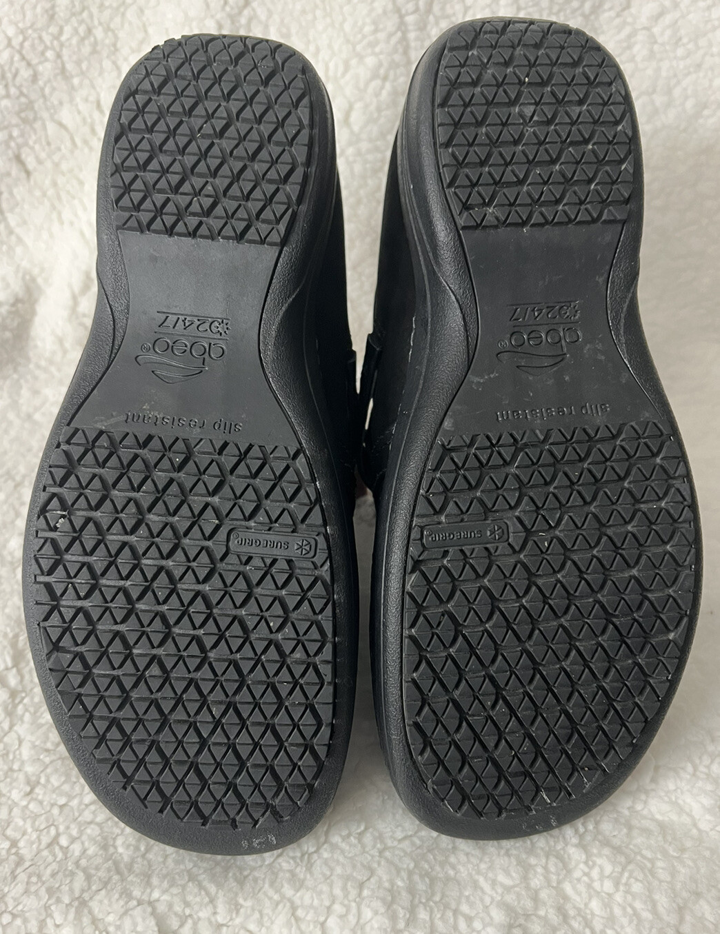 Abeo Black Bella Clog 24/7 Sure Grip Slip Resistant, Size 9 Womens