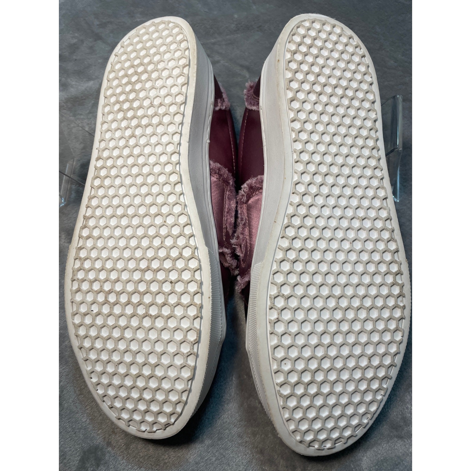Sam Edelman Levine 2 Dusty Rose Satin Eye Design Platform Sneakers Size 10.5M