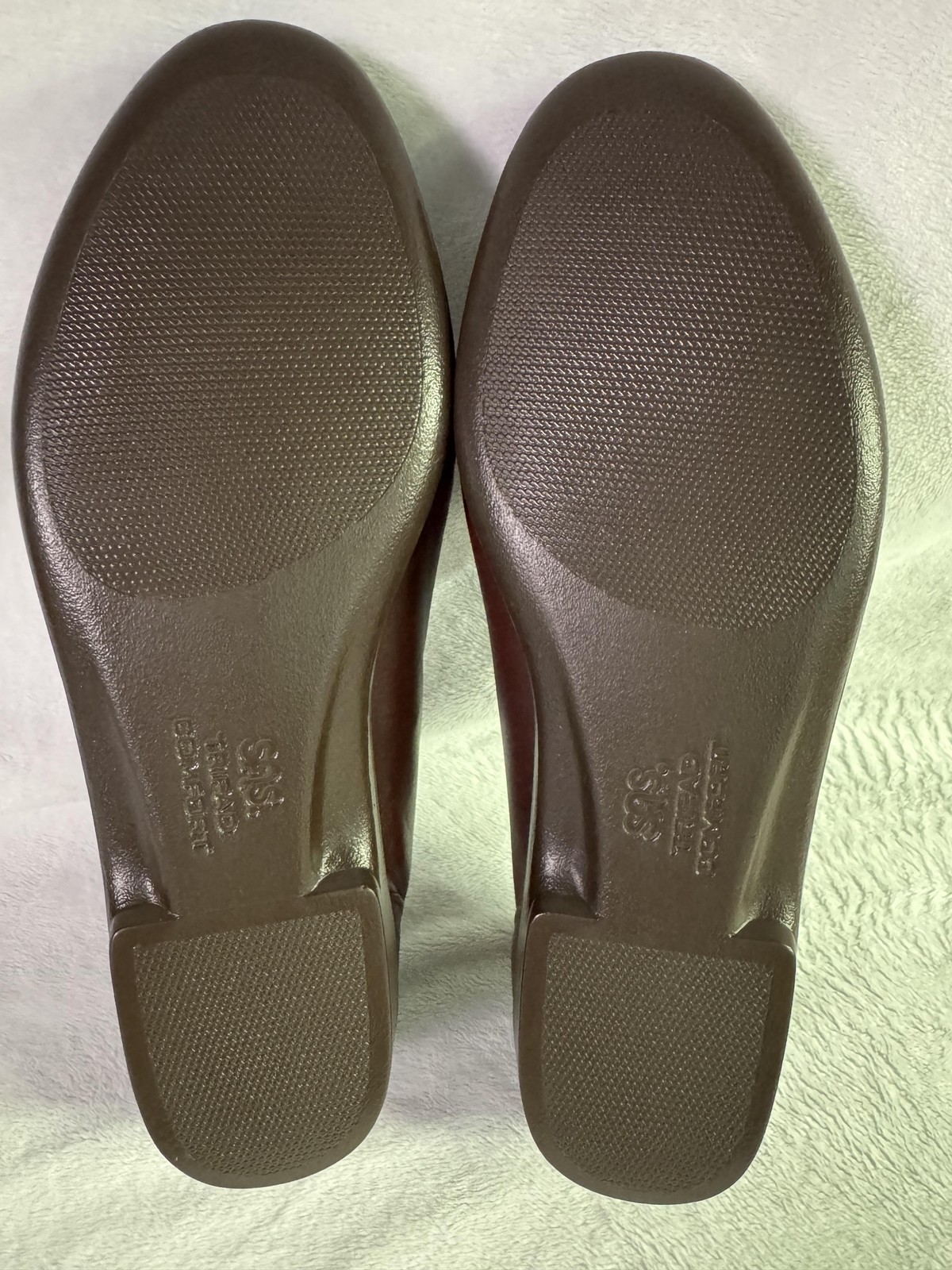SAS Shoes Womens Size 8.5 Brown Leather Tripad Comfort Loafers Wide Made USA