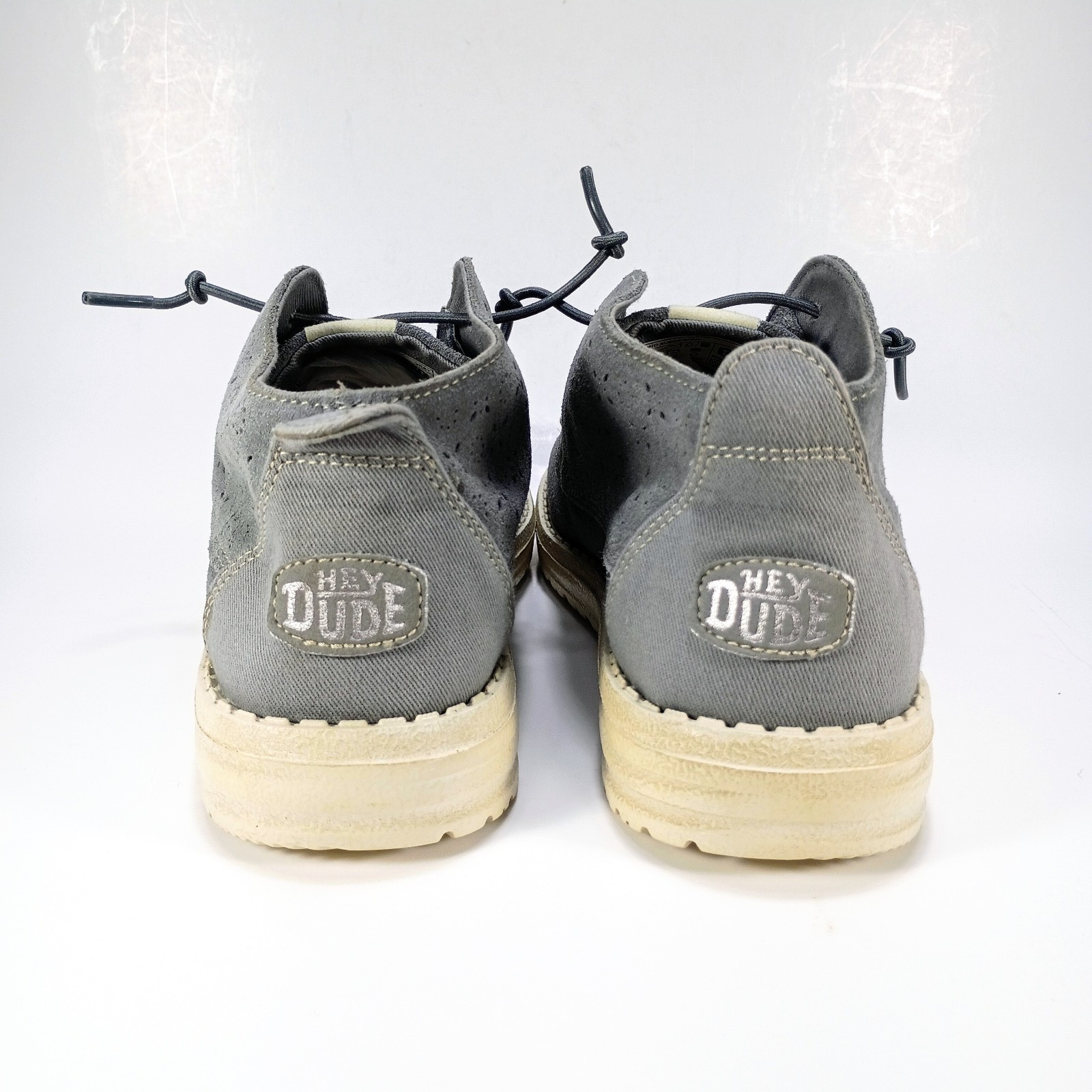 Hey Dude Wendy Mid Suede Boho Womens 6 Grey Suede Slip On Sneakers