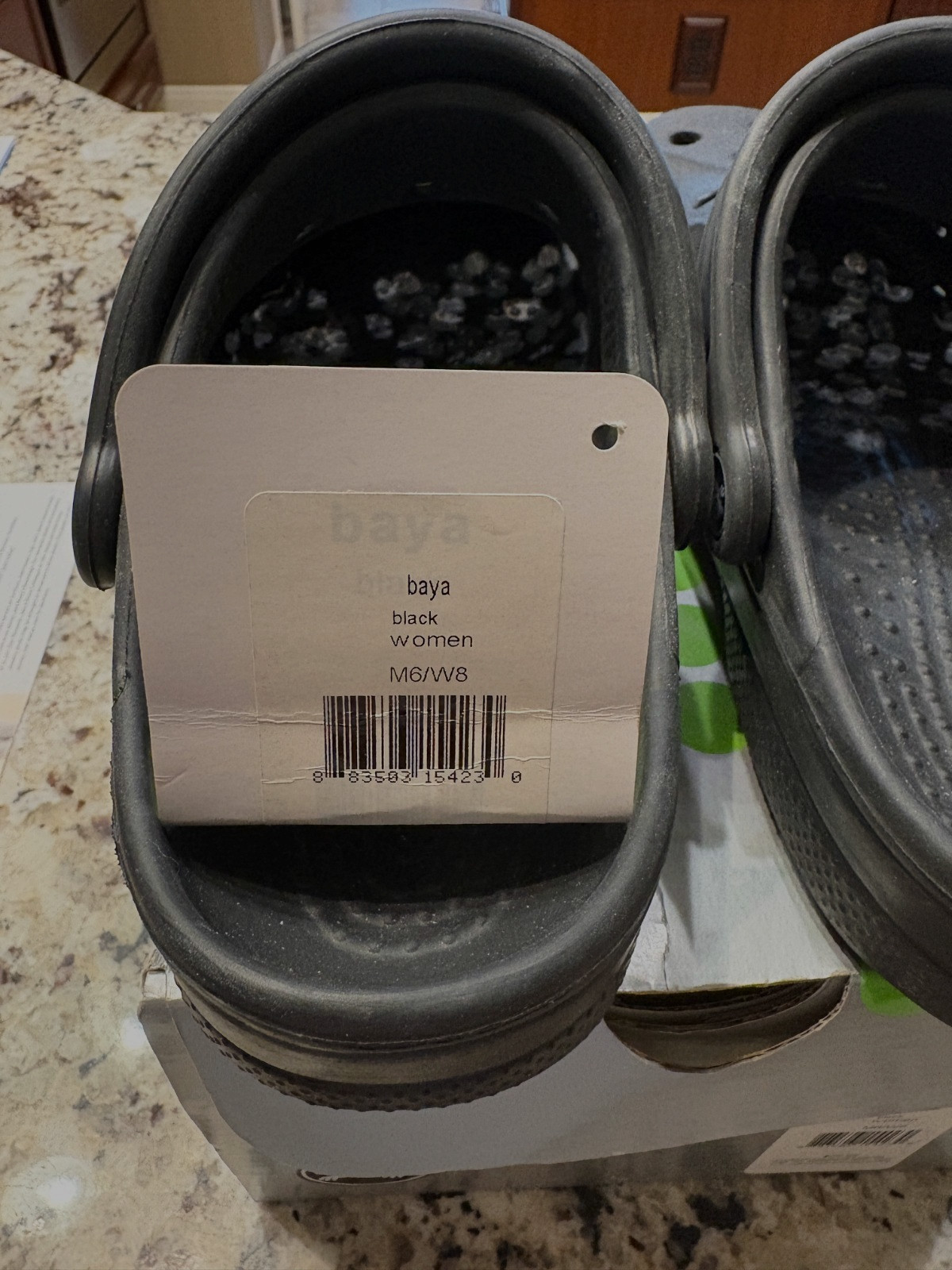 Crocs Baya Clogs M6/W8 Black; Crocs Cut Out; Original Box with Tag
