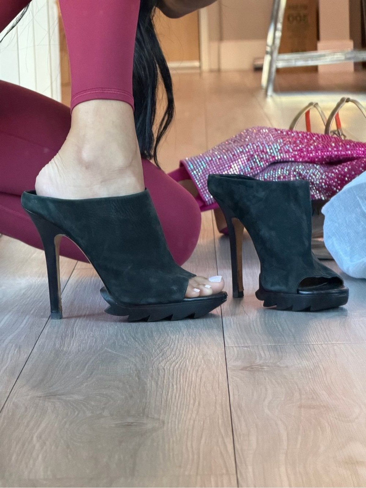 Camilla Skovgaard London Vintage Black High Heel Mules Size 38