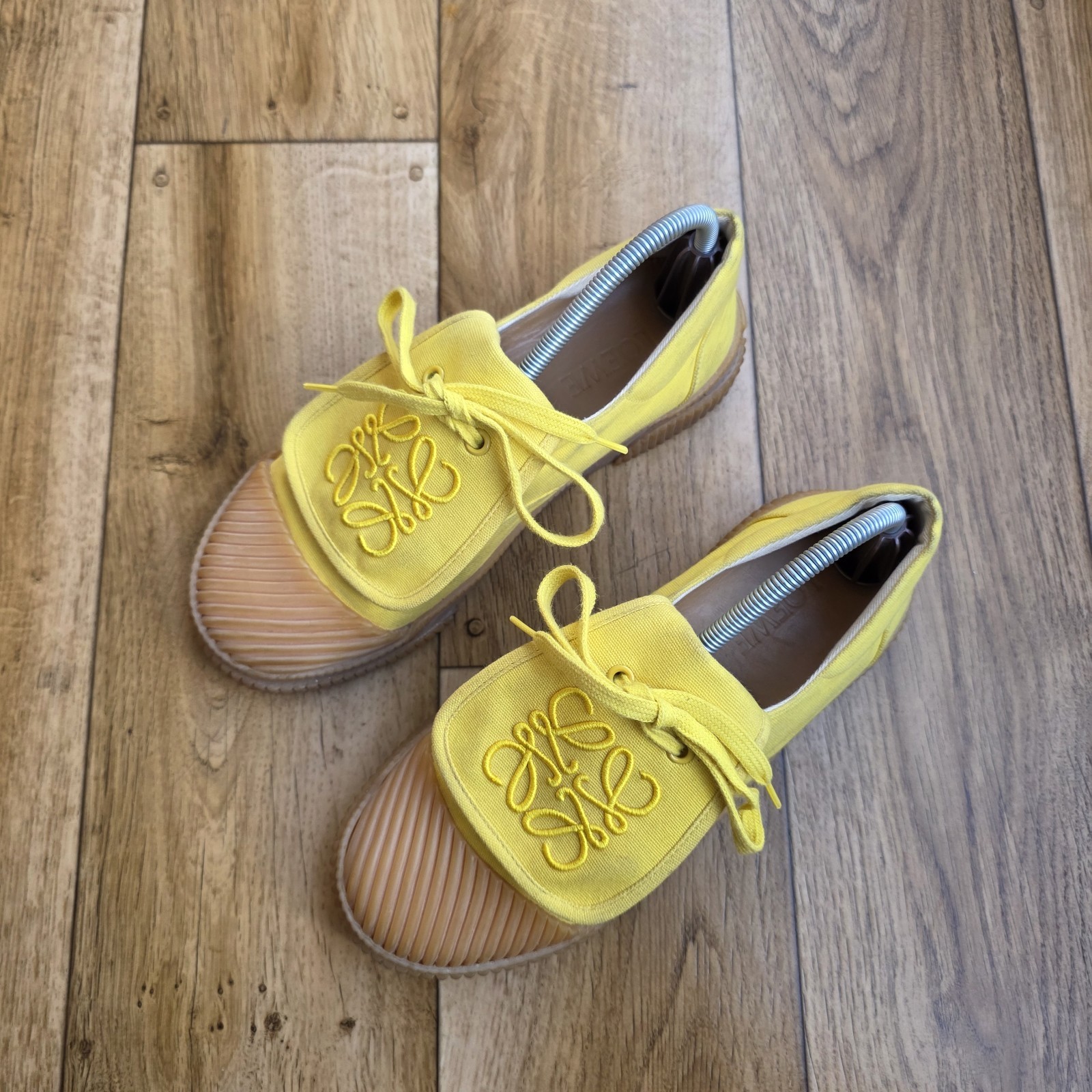 LOEWE ANAGRAM CLOTH TRAINERS SIZE 38 EU, 7.5 US, 5 UK