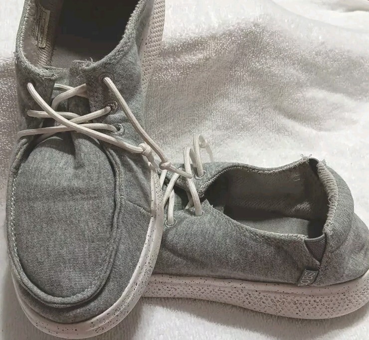 SKECHERS WOMEN’S BOBS SKIPPER- BEACH CAMP MEMORY FOAM- Boat Shoes WALKING SHOES
