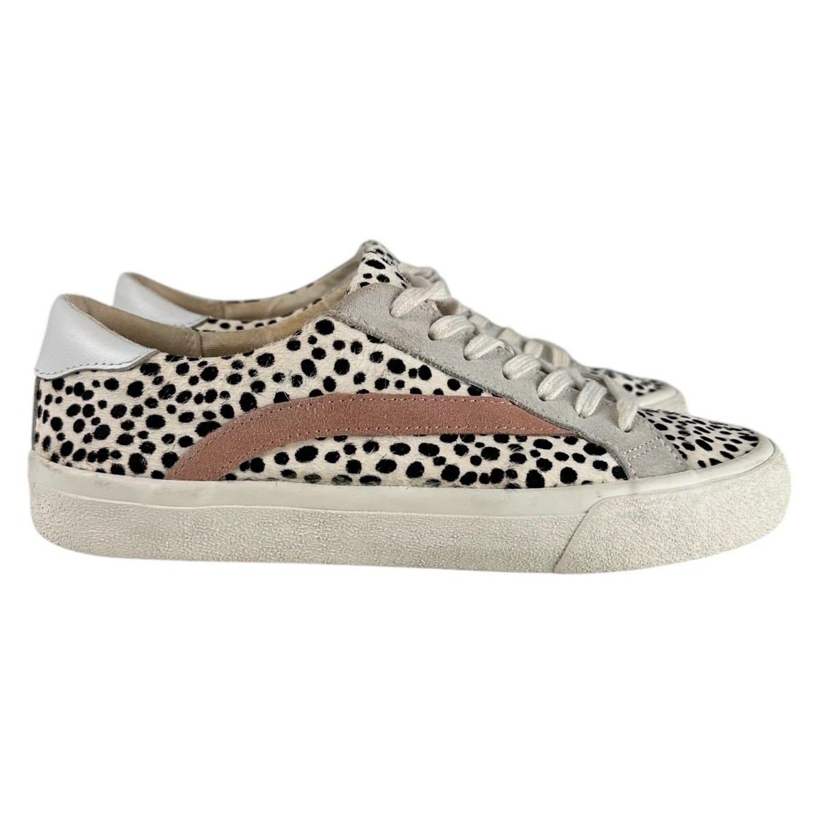 Madewell Sidewalk Low Top Sneaker Size 7.5 Spotted Calf Hair Casual AH738