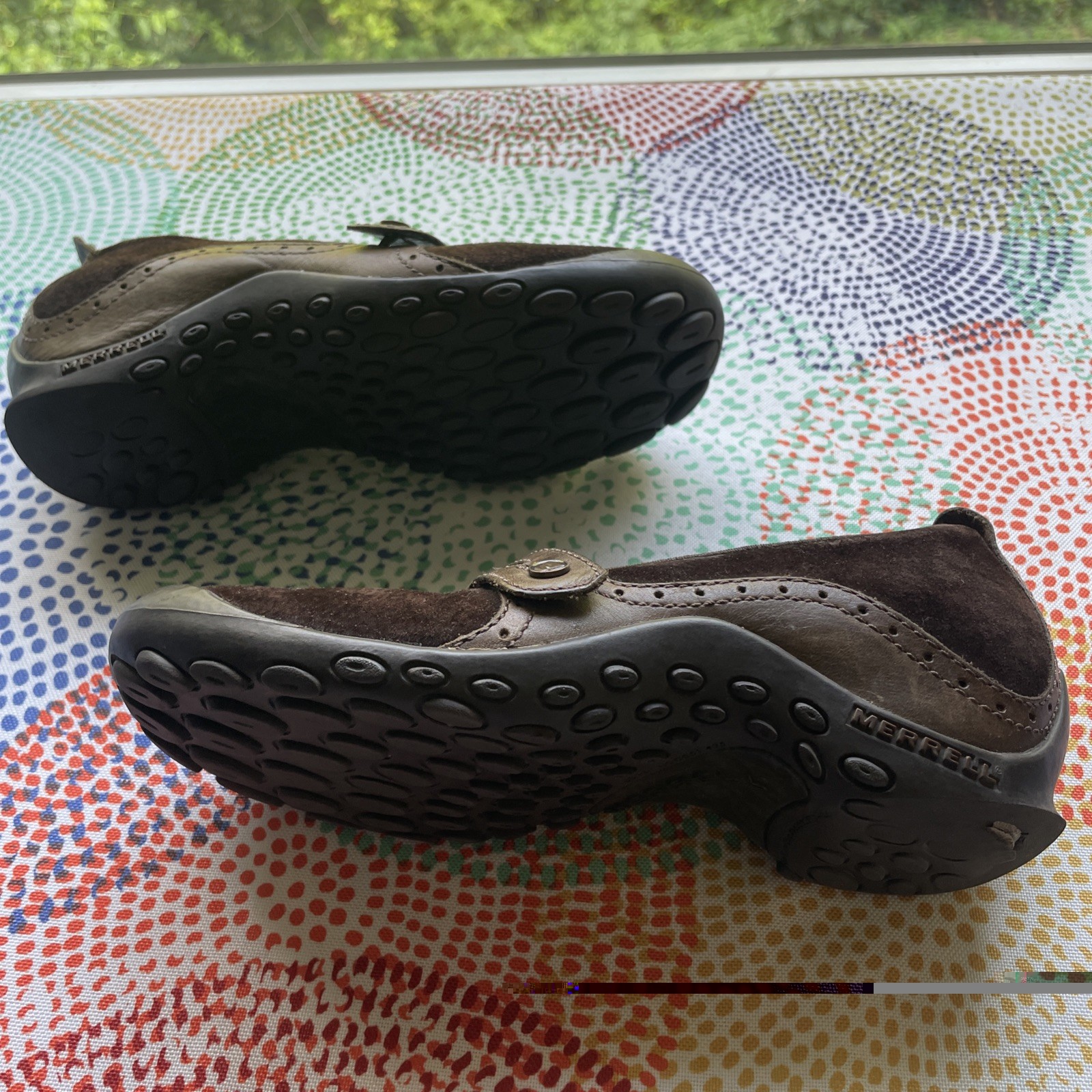 Merrell Plaza Bandeau Slip-on Size 7 Brown Suede & Leather Upper *SEE PICS* Used