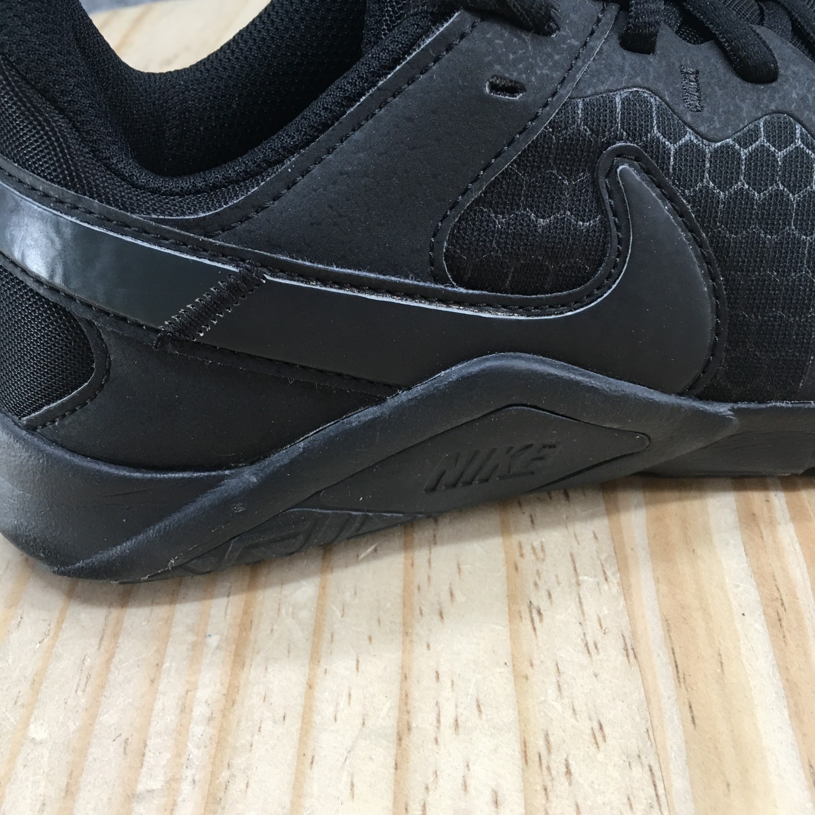 Nike Shoes Womens 7.5 Legend Essential 2 Sneakers Black Lace Up Low CQ9545-002