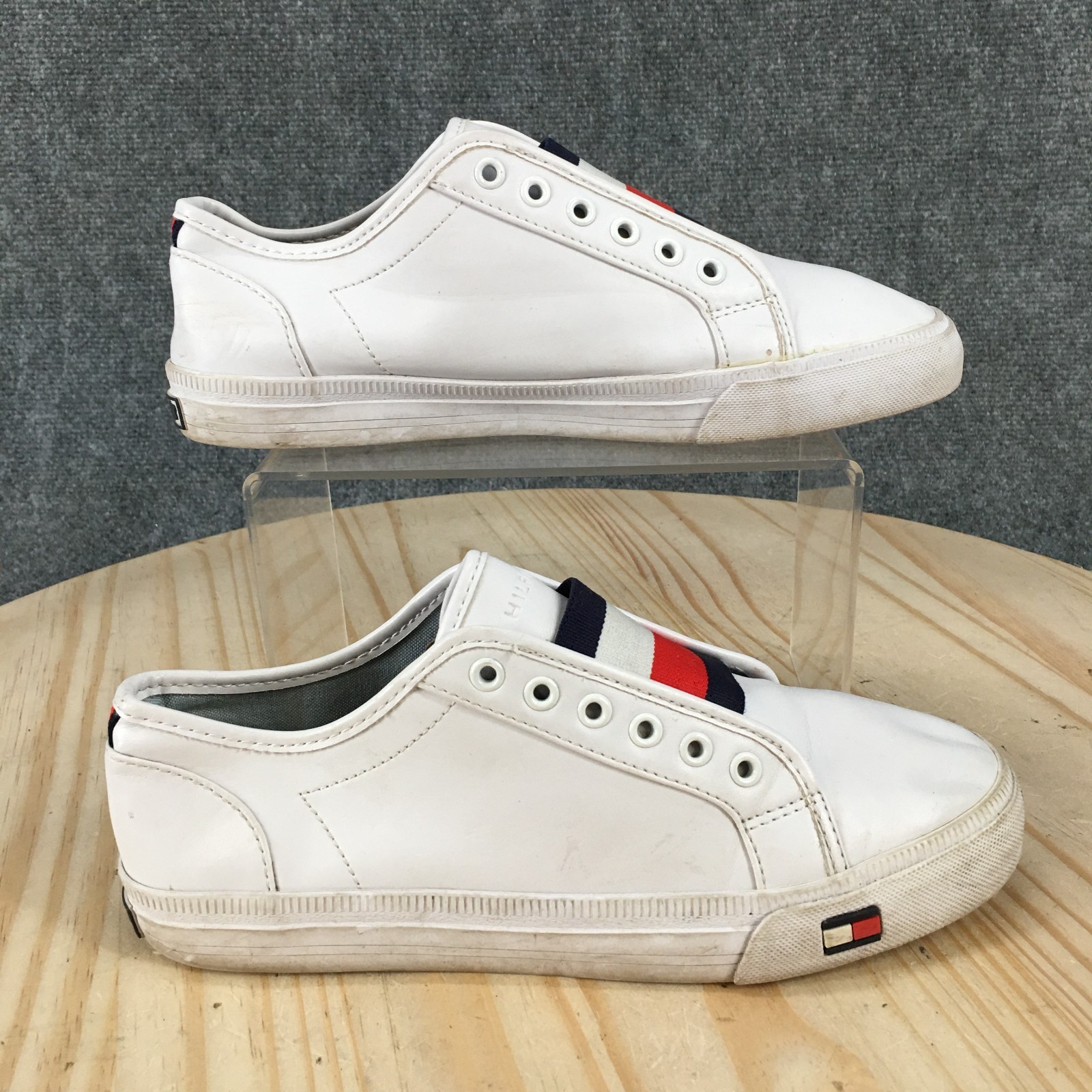 Tommy Hilfiger Shoes Womens 6.5 M Anni Laceless Slip On Sneakers White Casual