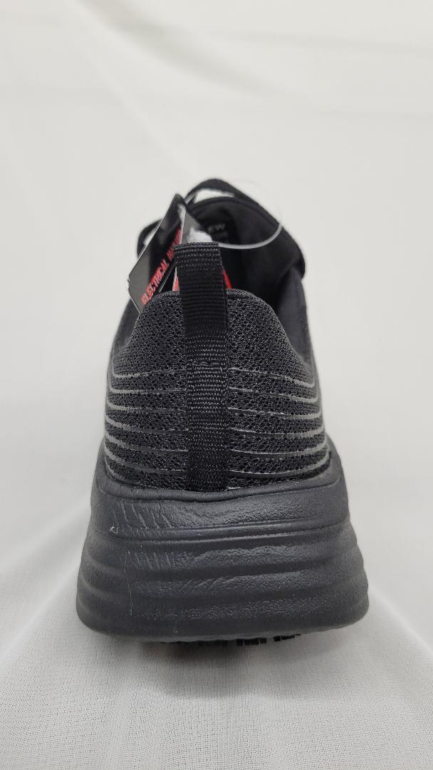 Slip Resistant Work Women Shoes Wide Mesh Black Cushion Extended MayTall 2600