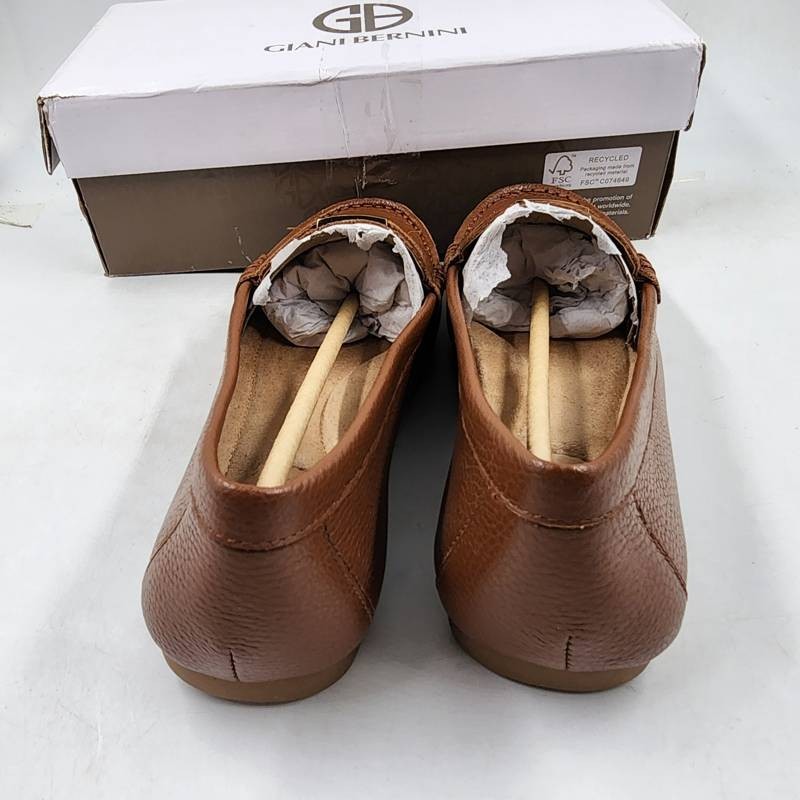 Giani Bernini Dailyn Slip On Driver Loafers Women’s 9M Saddle Brown Leather