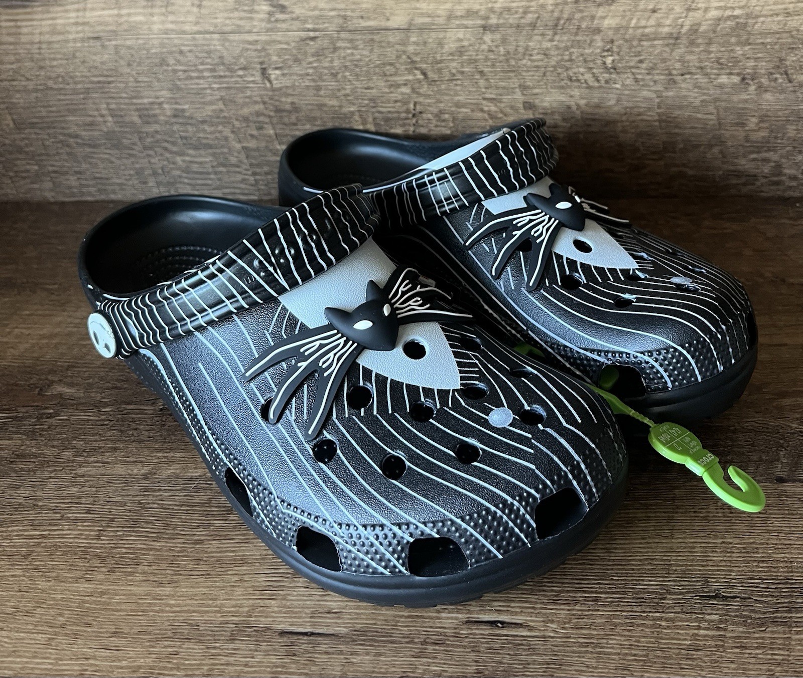 Crocs Nightmare Before Christmas M9/W11 Classic Clog Black Jack Skellington NEW