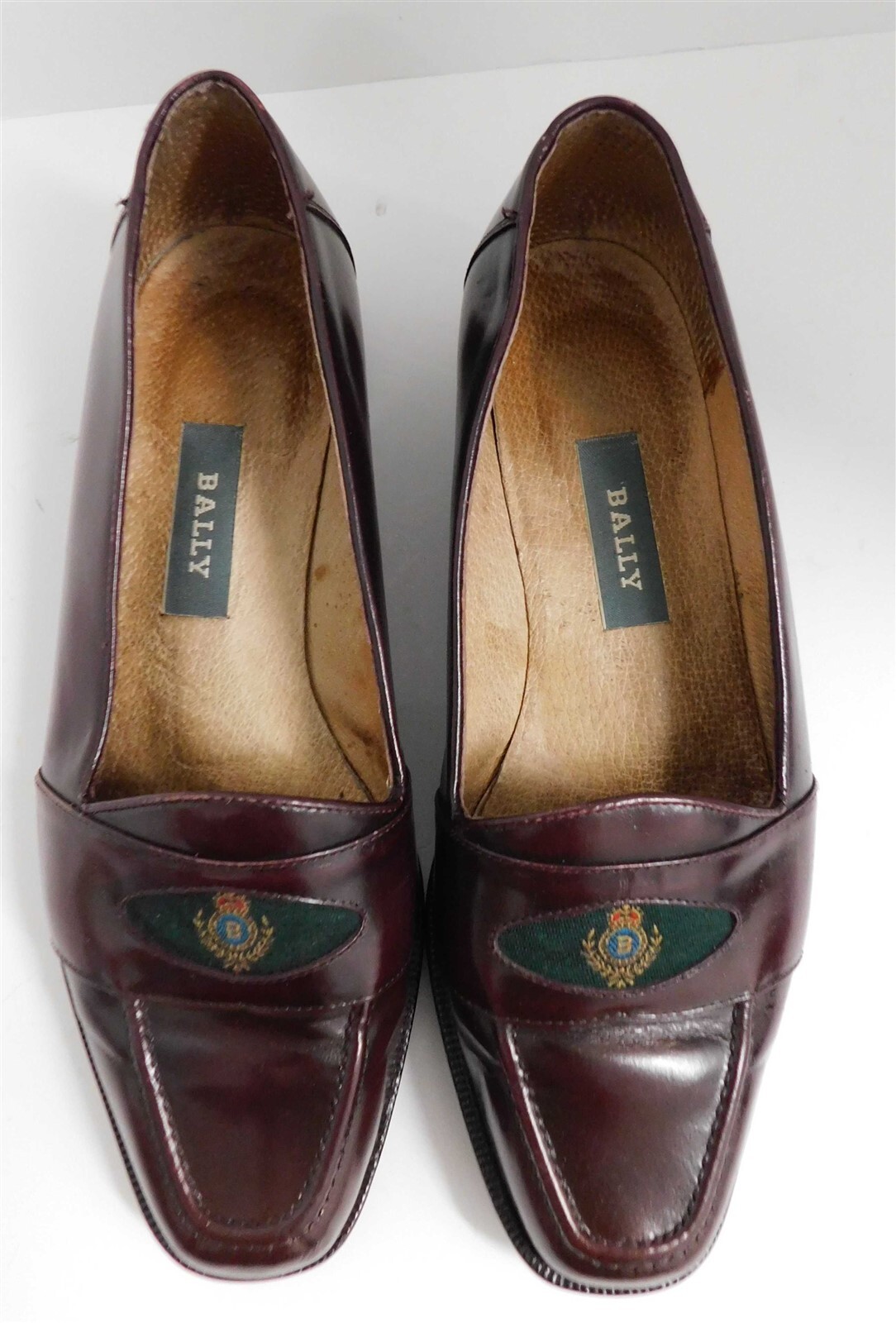 Bally Licencia Burgundy Leather Loafers 6.5 M