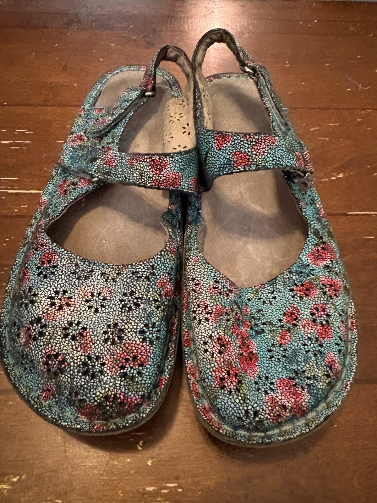 Alegria Floral Mary Janes (40/US 9)