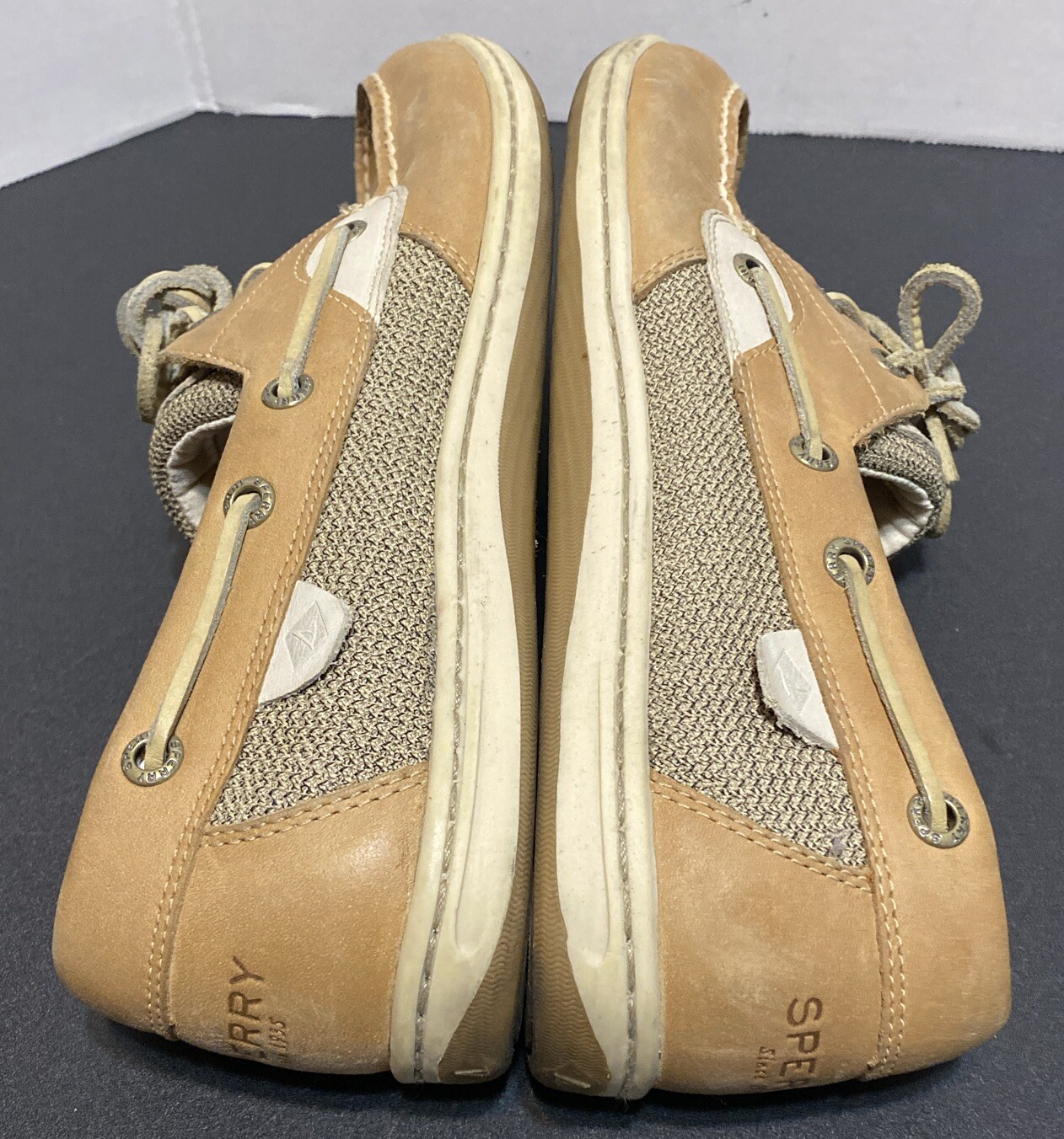 SPERRY Top Sider Women’s KOIFISH Linen Oats Boat Shoes STS95589 Sz 10 M