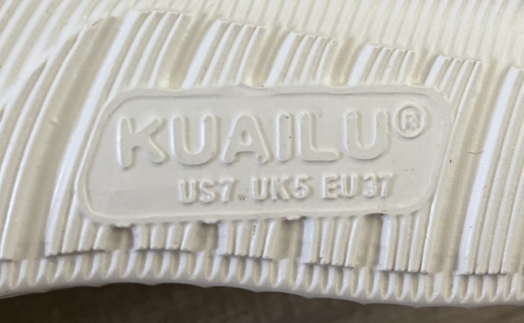 KuaiLu Recovery Sandals Comfort Orthopedic Support Plantar Fasciitis White S 7