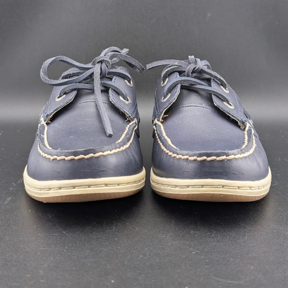Sperry Women’s Size 5.5 / Kid’s Size 4 Koifish Navy Leather Boat Shoe NIB