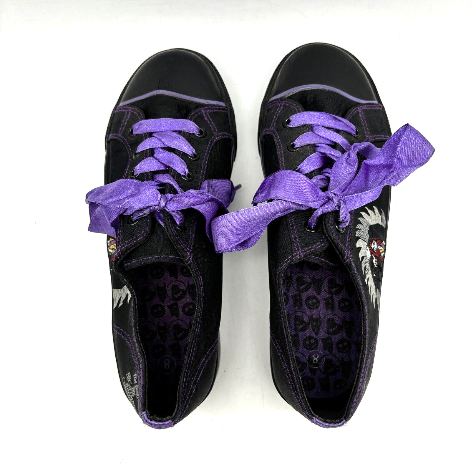 2003 Nightmare Before Christmas 10th Anniversary Black Purple Platform Sneaker 8