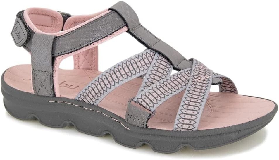 NWT Jsport by Jambu Water Ready Sandal Shoe Size 10 Gray Pink $59 1SH46