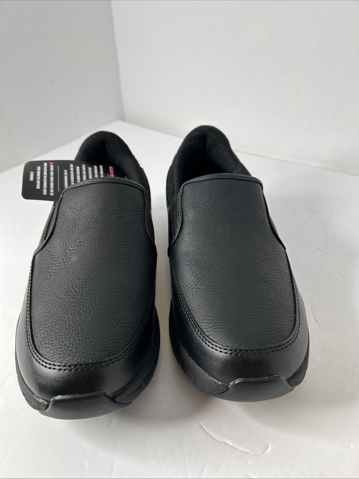 Skechers Work Slip On Shoes Slip Resistant ASTM Shock Resistant Blk Womens Sz 8