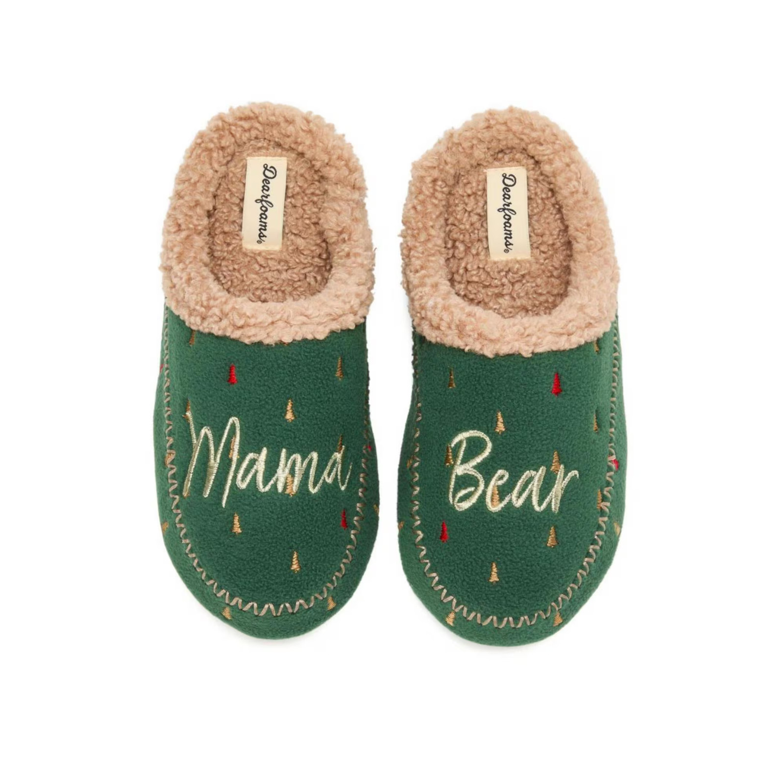 Women’s Dearfoams Mama Bear Clog Slipper Spruce SZ