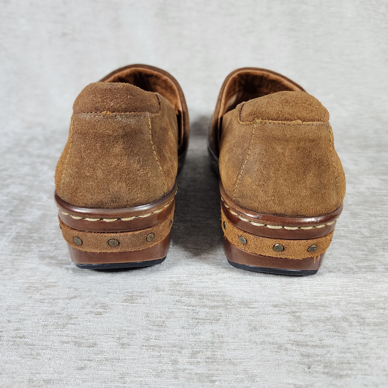 Born Leather Wool Clogs Size 7 EU 38 Made in Mexico Aztec Southwest Mules Slides