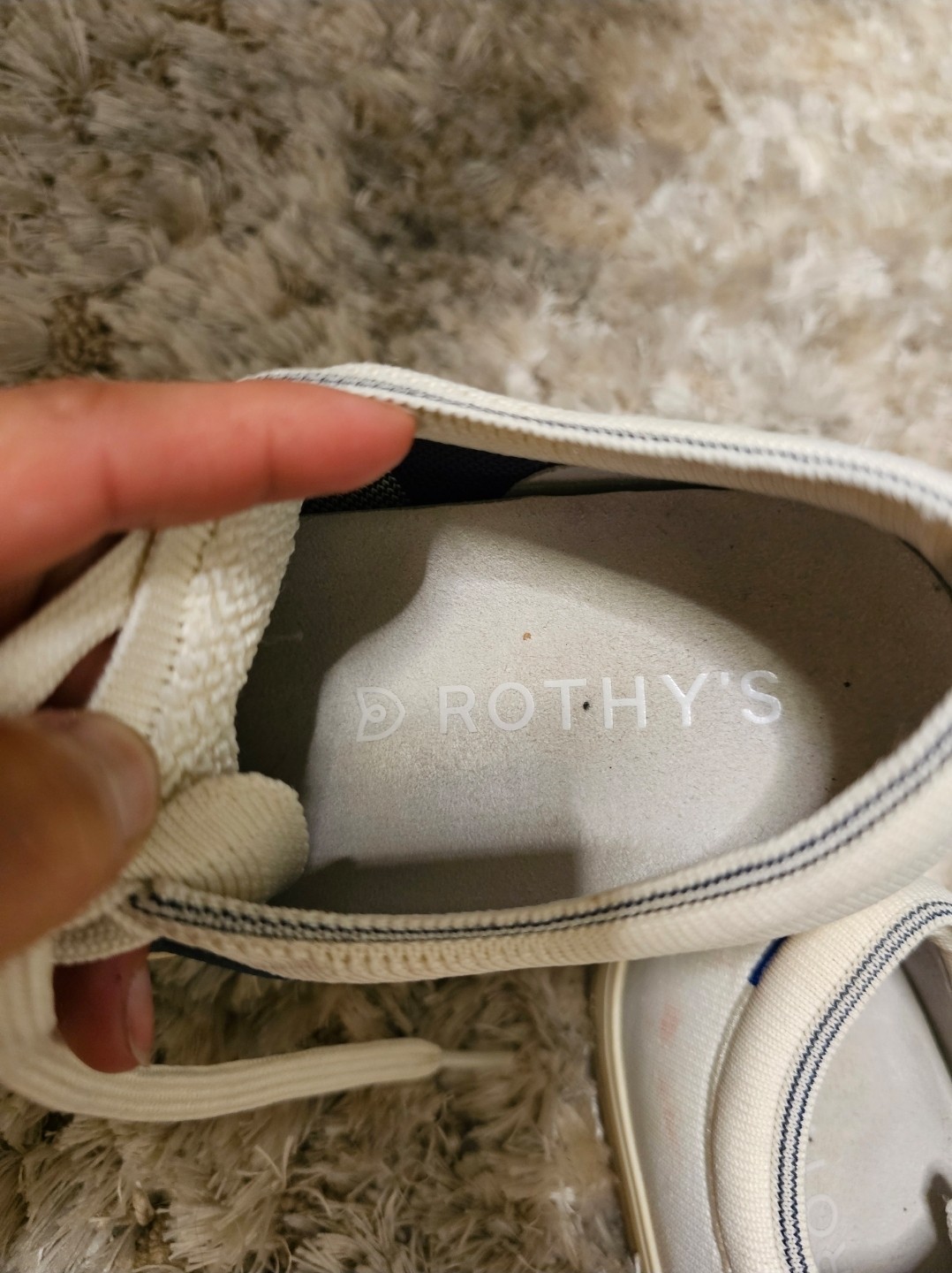 Rothy’s Womens Blackberry Block Lace Up Size 8 Knit Comfort Sneakers Shoes