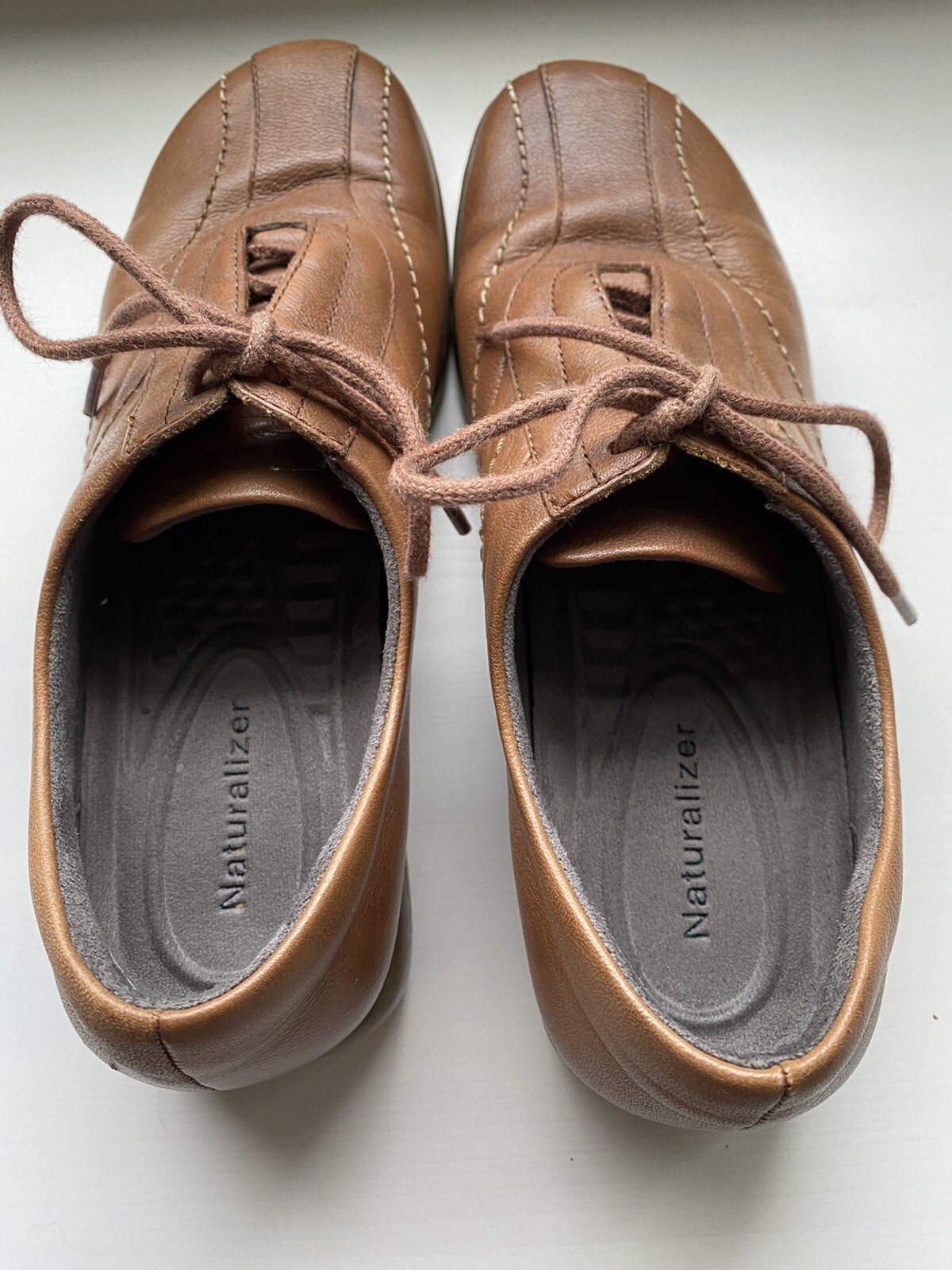 Naturalizer Shoes Skipper Saddle Tan Leather Comfort Women size 6 1/2 M #445NA94