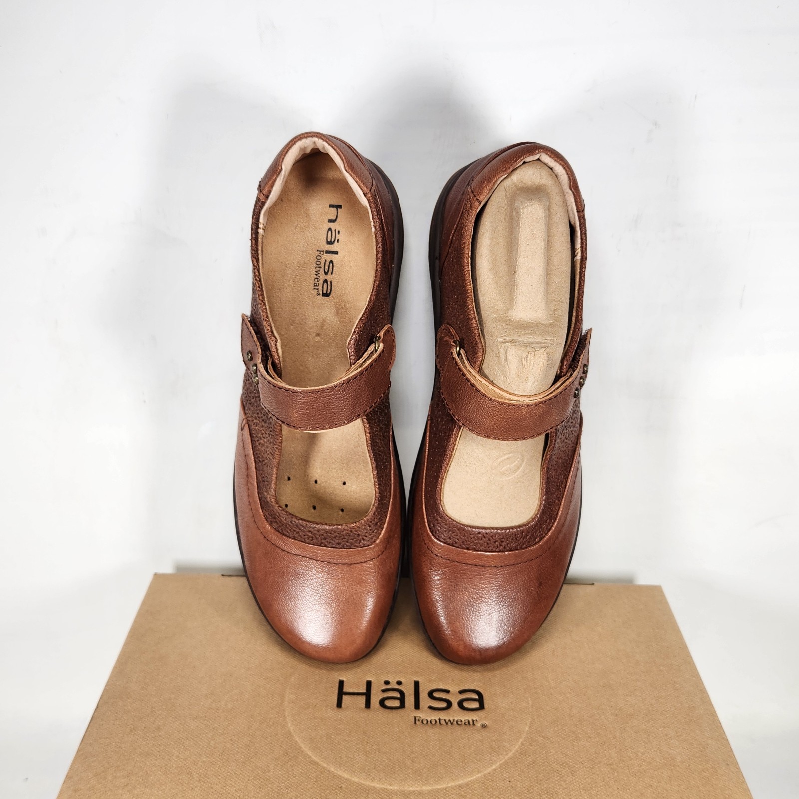 10 WIDE – Halsa Aloe – Brown LEATHER Pattern Embossed