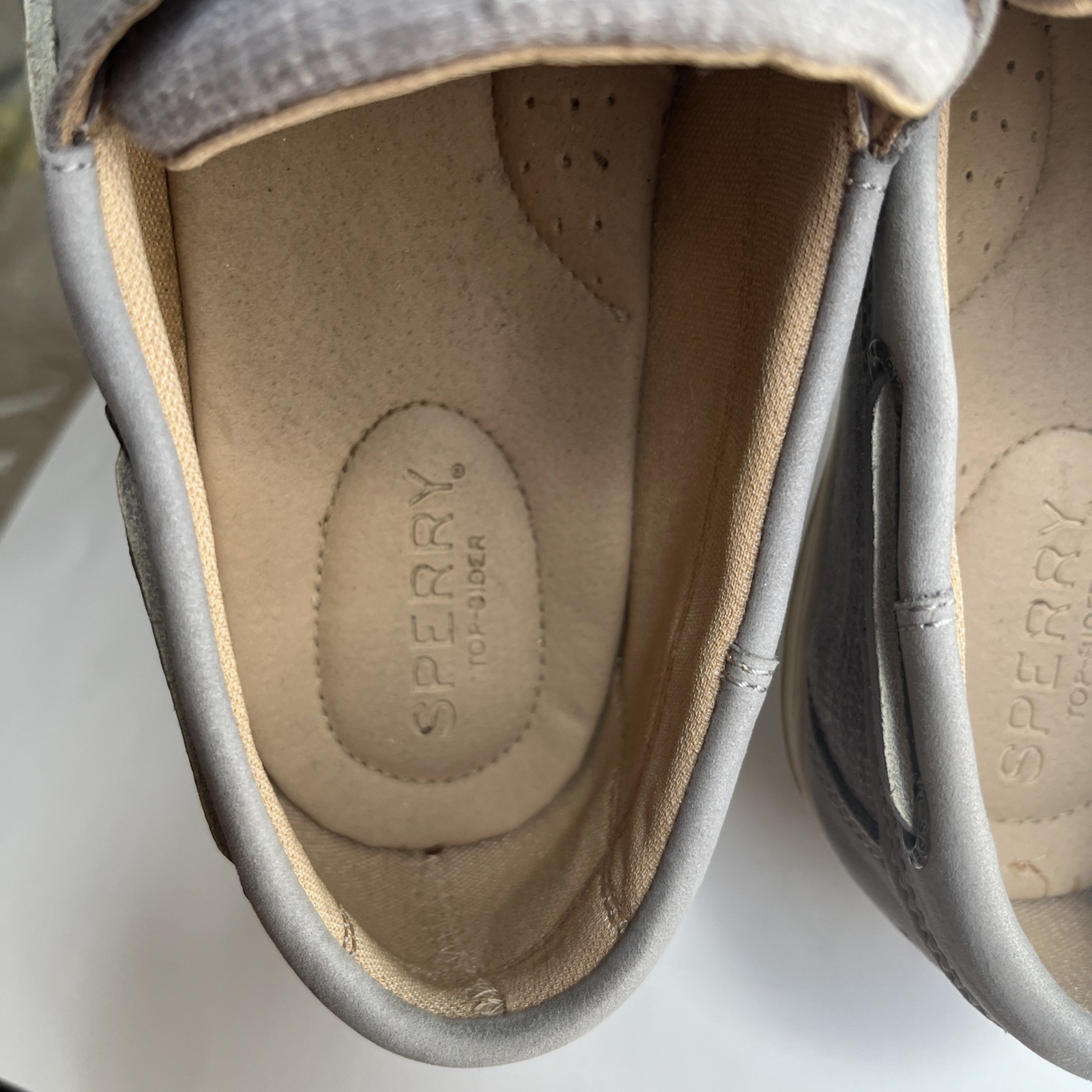 Sperry Koifish Grey Boat Shoes Women’s Sz US 9 EU 40 Good Condition