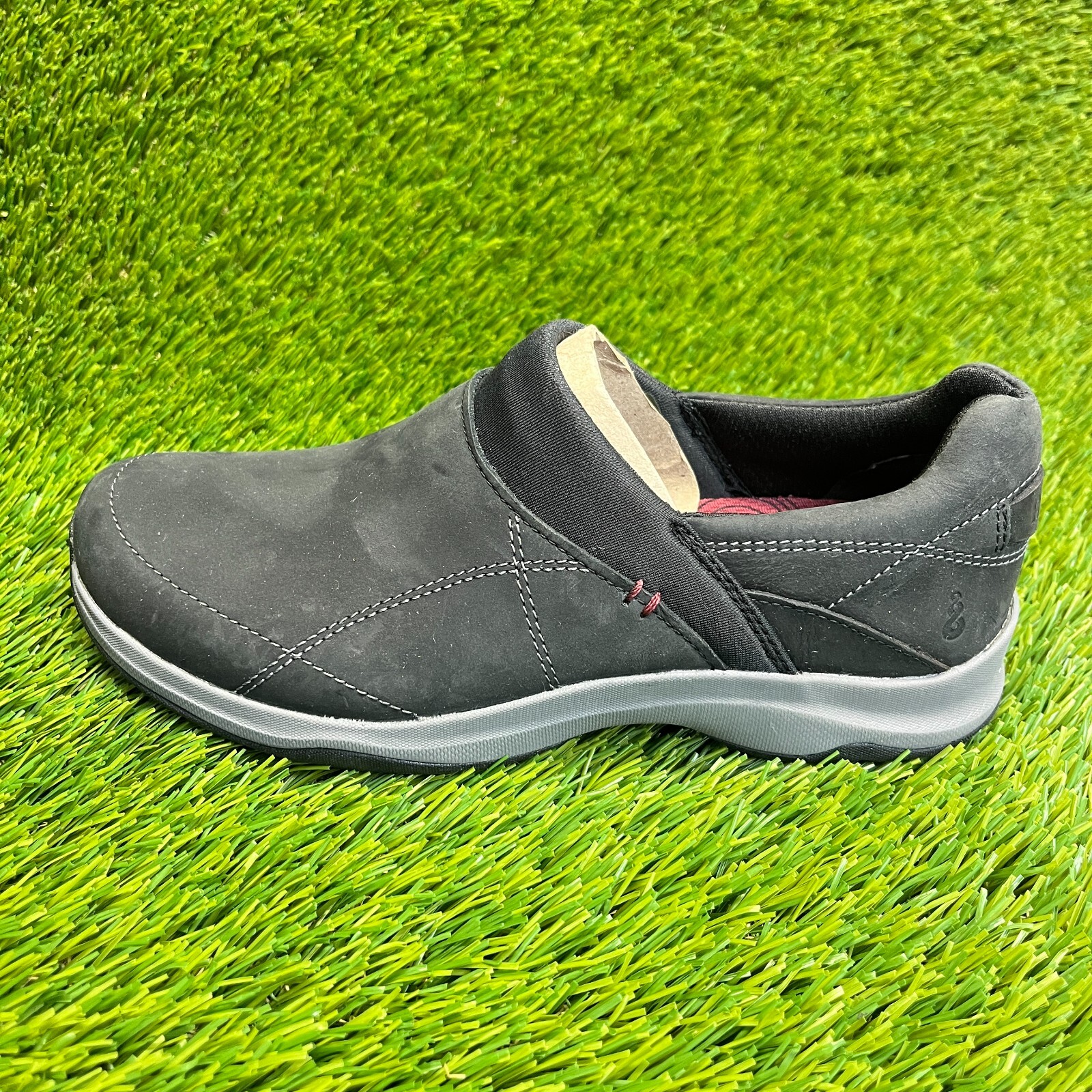Ahnu Taraval Womens Size 5 Black Casual Walking Hiking Leather Slip On Shoes