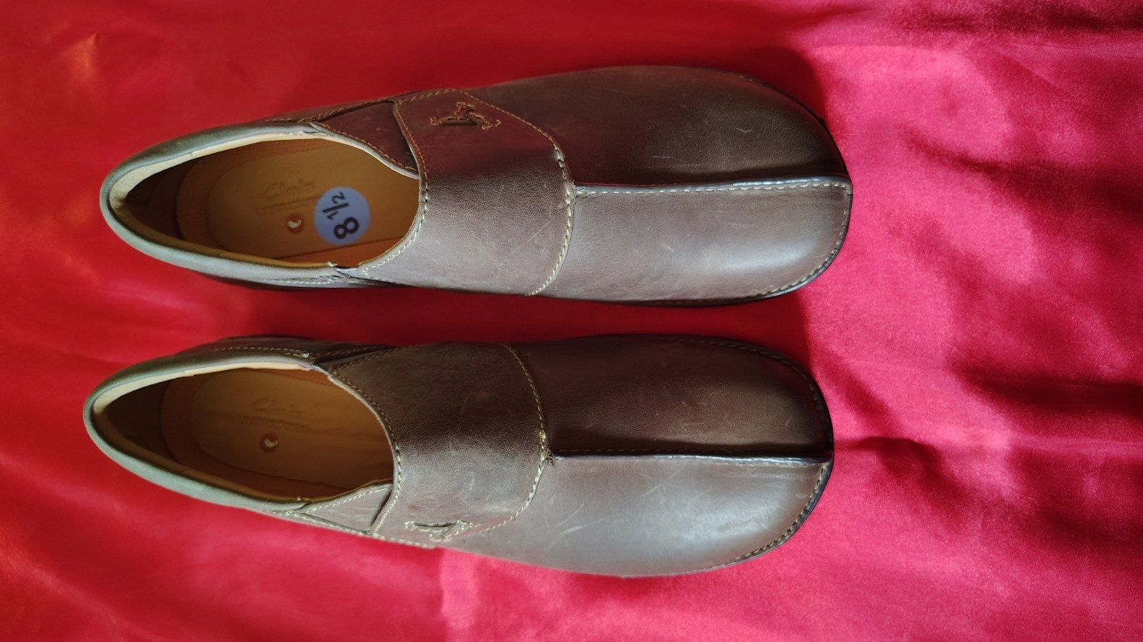Clarks Un Loop Ave Women’s Loafer Taupe Leather Shoes, US 9.5-10.5, UK, AU 7-8