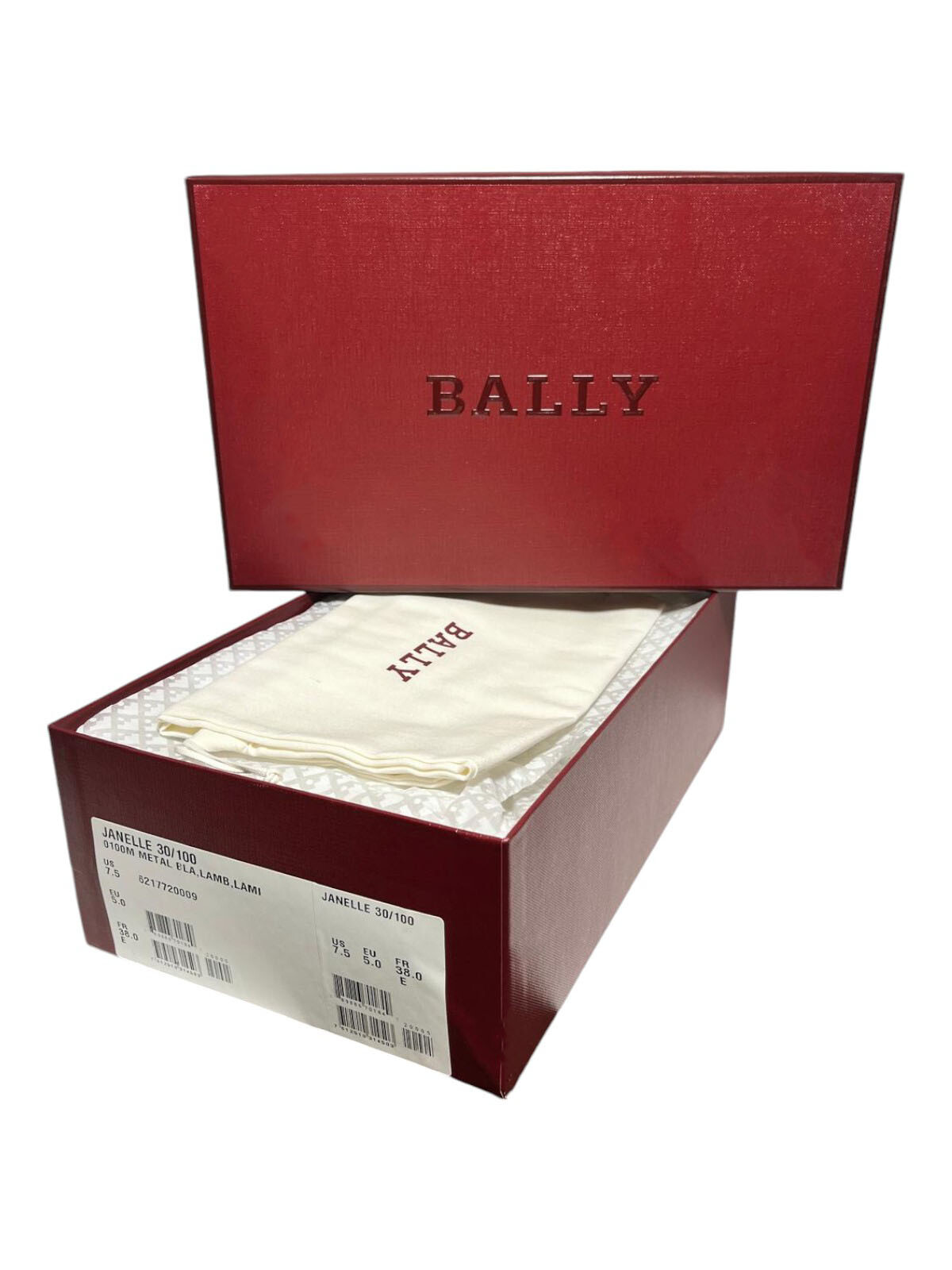 Bally Janelle 6217720 Ladies Metal Gray Loafers Leather MSRP $870