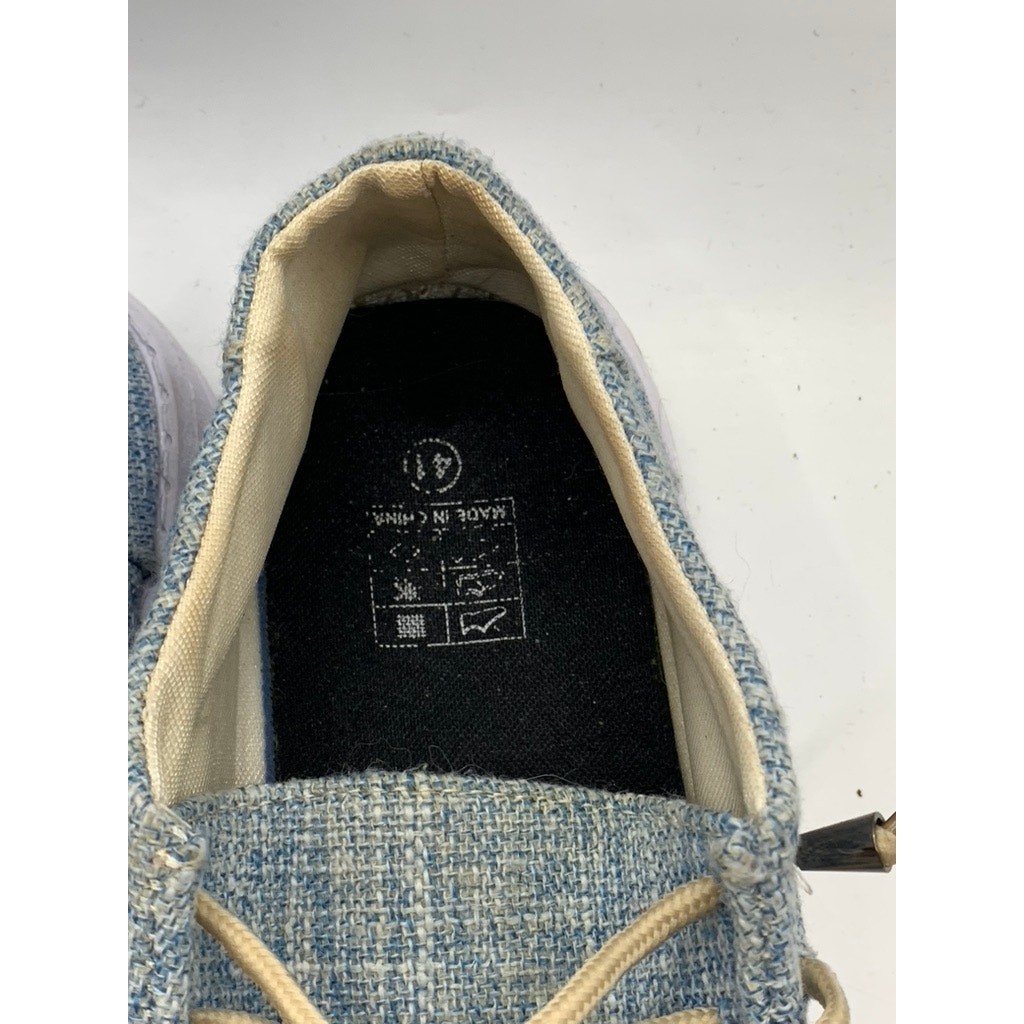 UNBRANDED Women’s Blue Canvas Slip-On Loafers SZ 41(US10.5)