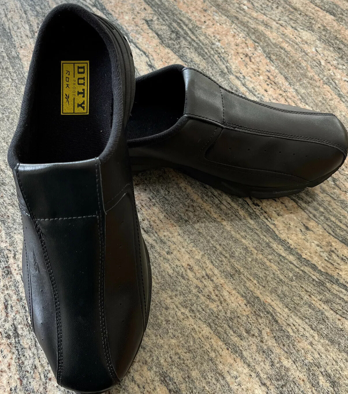 Brand New Vintage Women’s Black Reebok Duty Proof Slip-On Mules Size 11