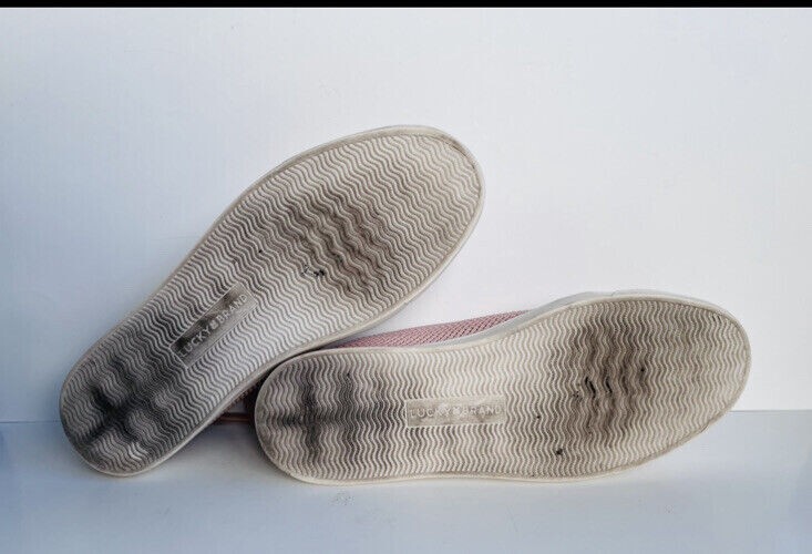 Women’s Lucky Brand LP- Luika Woven Tie Up Sneakers Pink/White Size 8.5 Mesh
