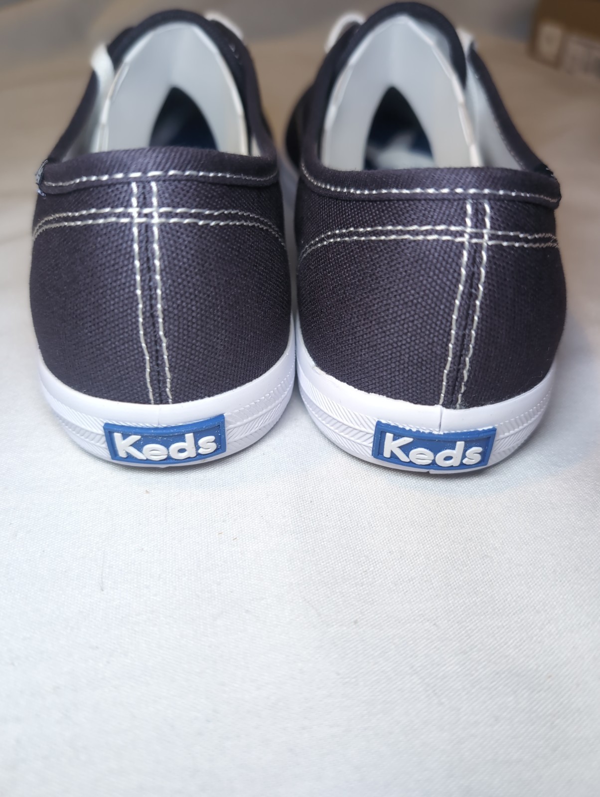 Women Keds Champion Navy Canvas Lace Up Sneaker Shoes Size 8