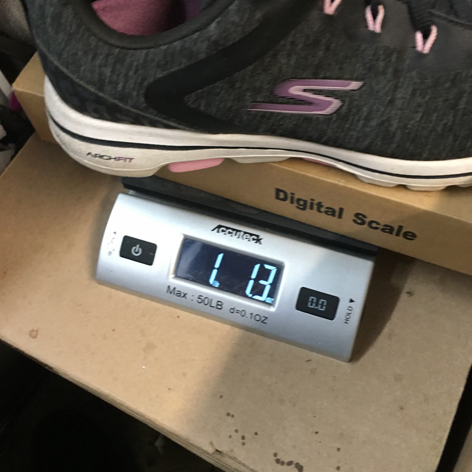 Skechers Shoes Womens 8 Go Golf Walk 5 Sneakers 123034 Gray Fabric Lace Up