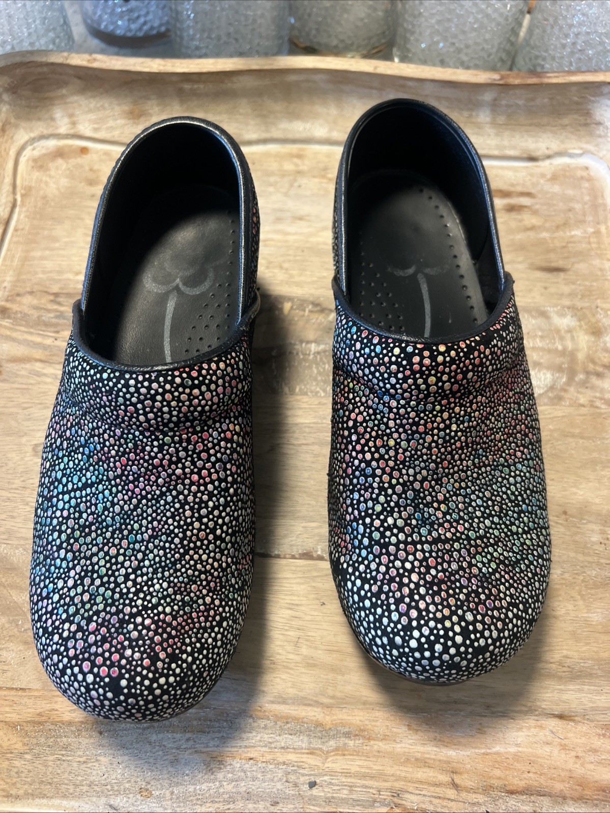 Sanita The Original Danish Clog Confetti Design Size EU 38 Workwear Casual