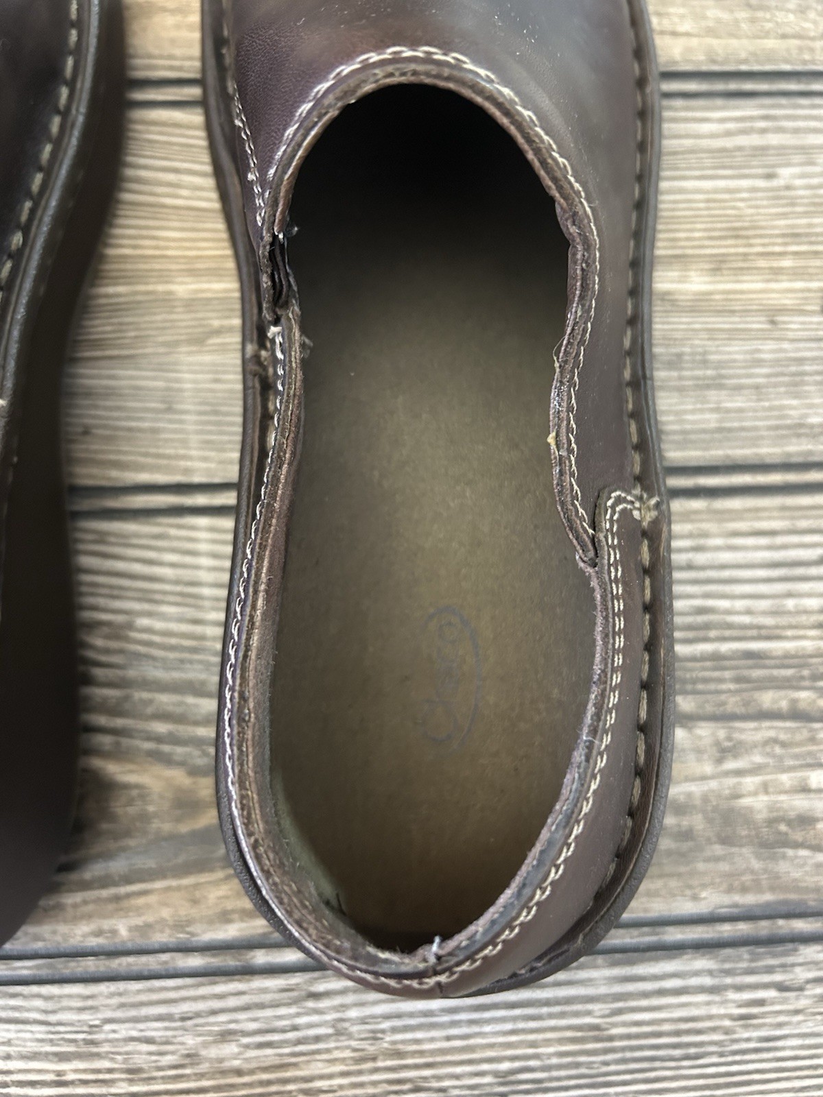 Chaco Zaagh Gunnison 100% Leather Clogs Womens 8.5 Chocolate Brown Vibram Soles