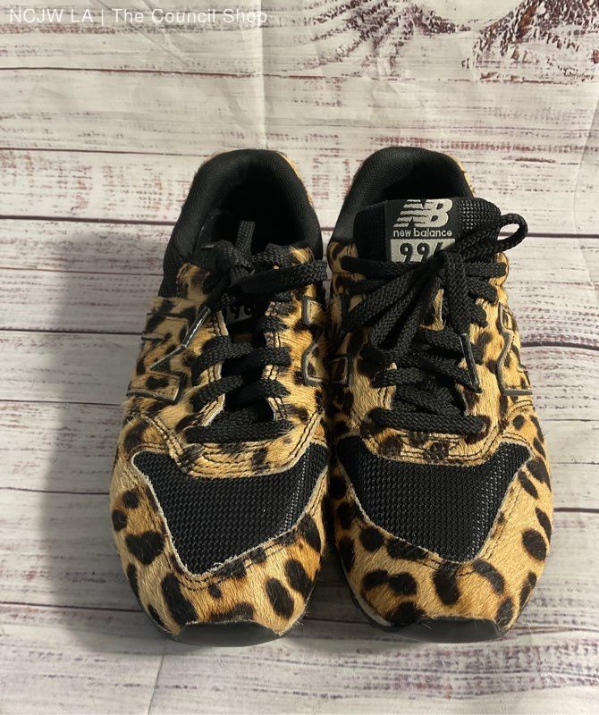 J Crew Edition Size 6.5 – New Balance 996 Low Leopard Pony Hair Sneakers