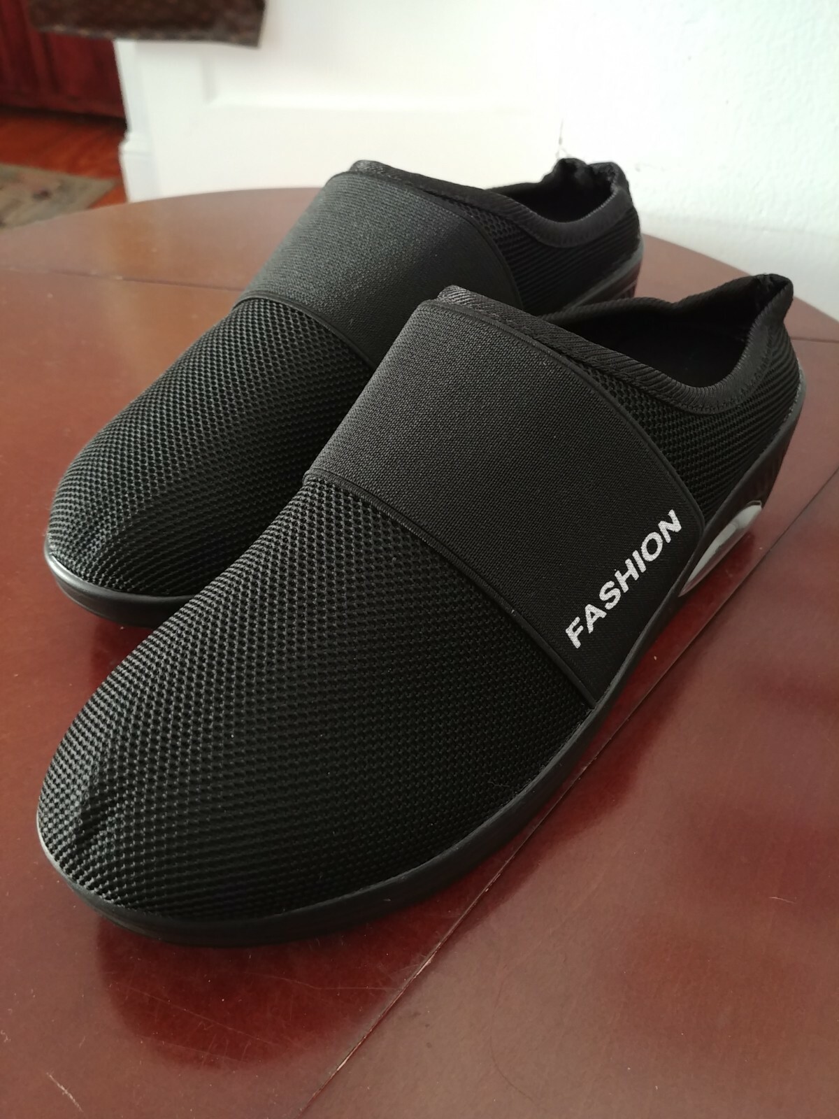 New Womans Air Cushion Slip-On Mesh Breathable Stretch Fashion Walking Shoes 7.5