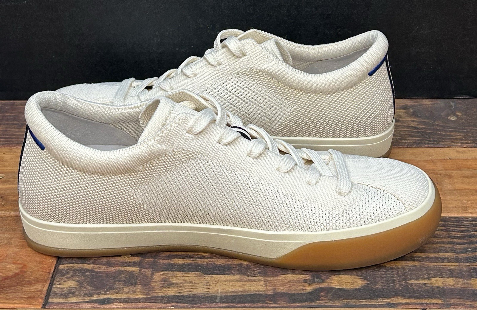 Rothy’s The Lace Up Sneaker ~ Women’s 7~ Blonde Knit Washable Comfort – NEW