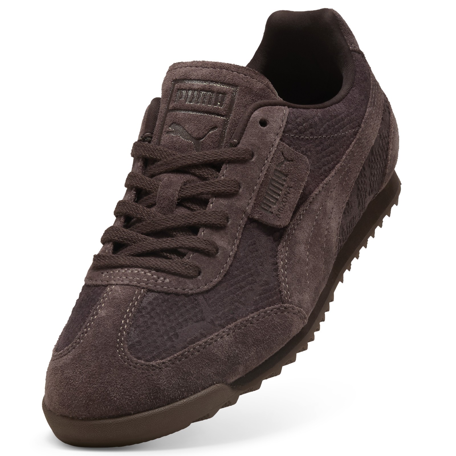 Puma Arizona Python 40784301 Womens Brown Suede Lifestyle Sneakers Shoes