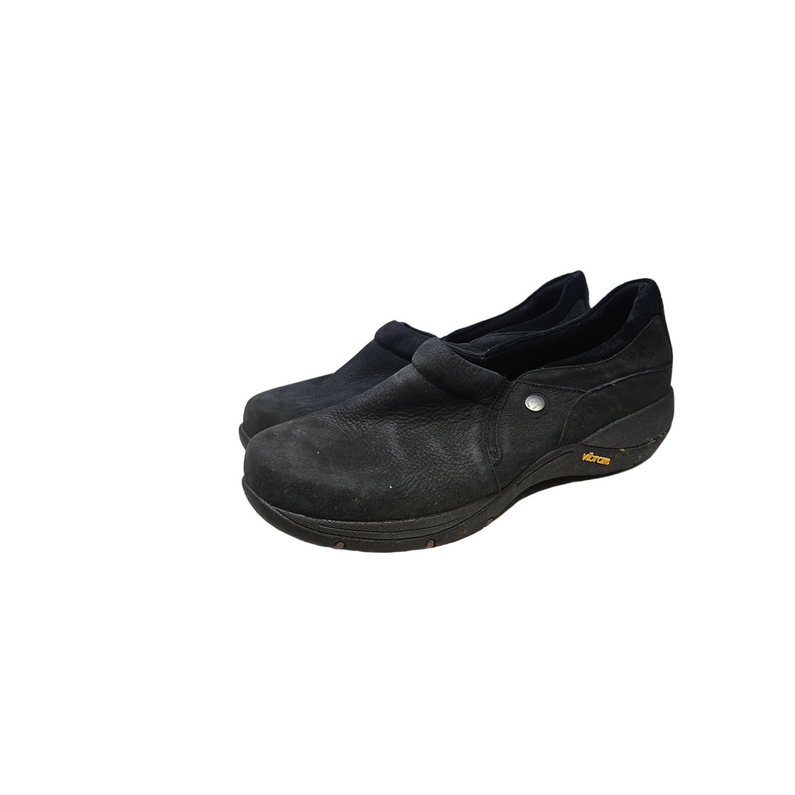 Dansko 42 Black Leather Patti Slip On Loafer Professional Non Slip Comfort