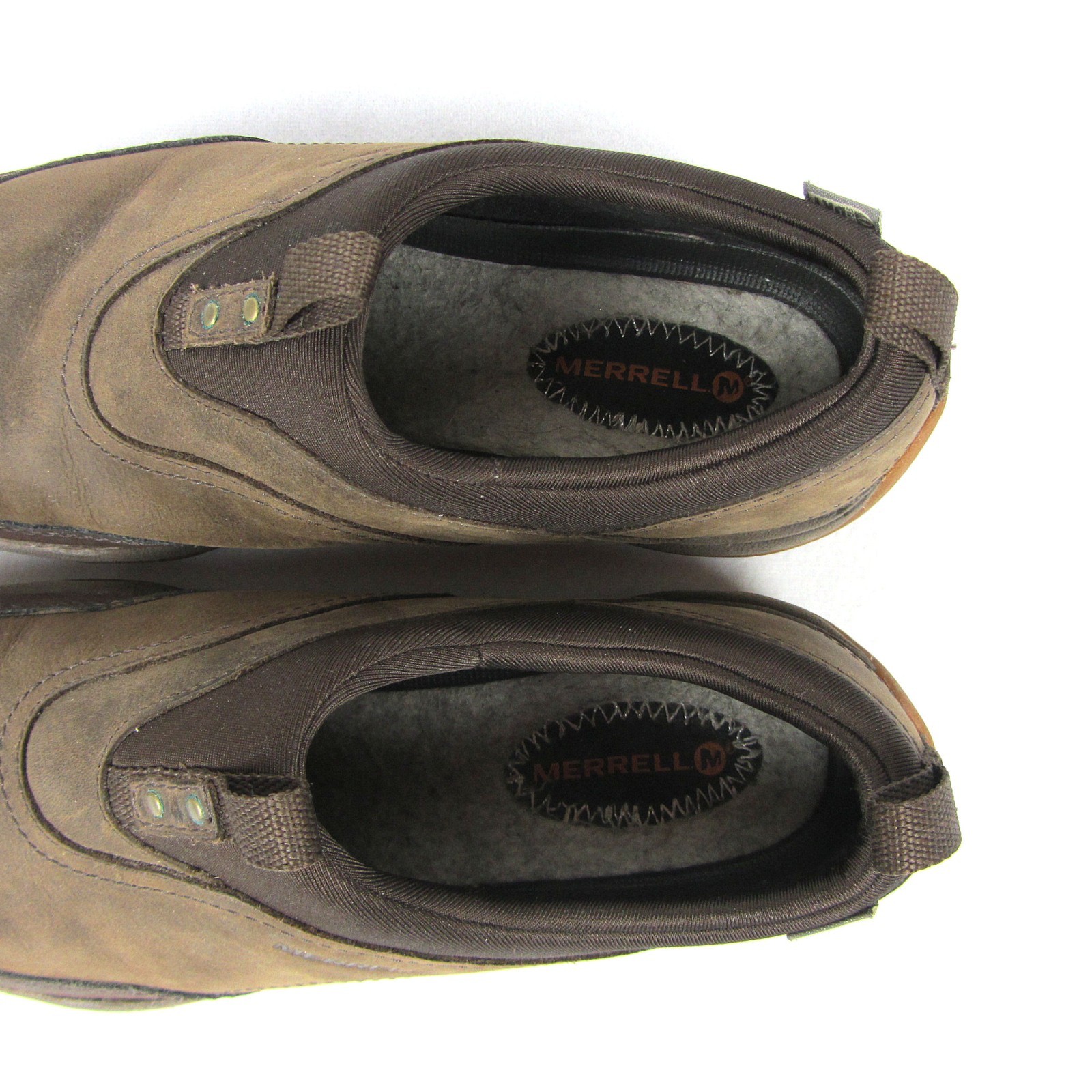 Merrell Bracken Womens Brown Insulated Nubuck Shoes Slip On Waterproof Sz 7 VGC