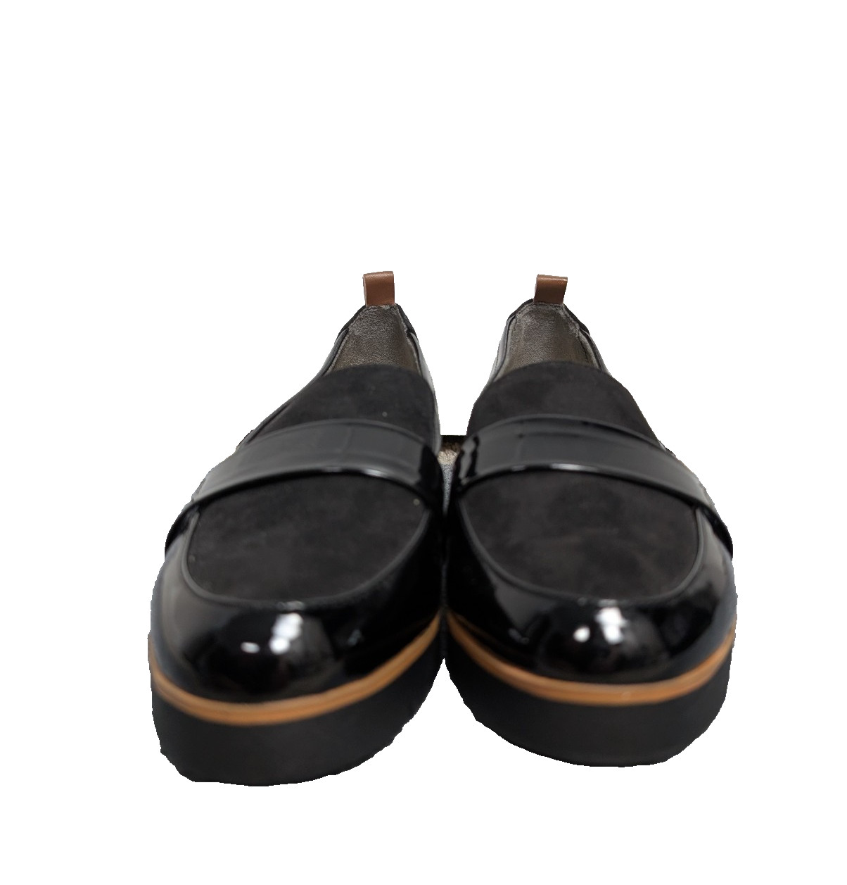 Dr Scholls Patent Loafer Womens 7 Black Preppy Academia Career Comfort Classic