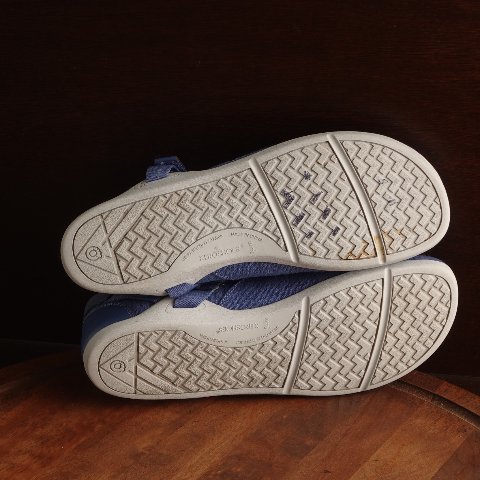 Xero Shoes Womens Size 11.5 Blue Cassie Hemp Mary Jane Minimalist Barefoot Shoes