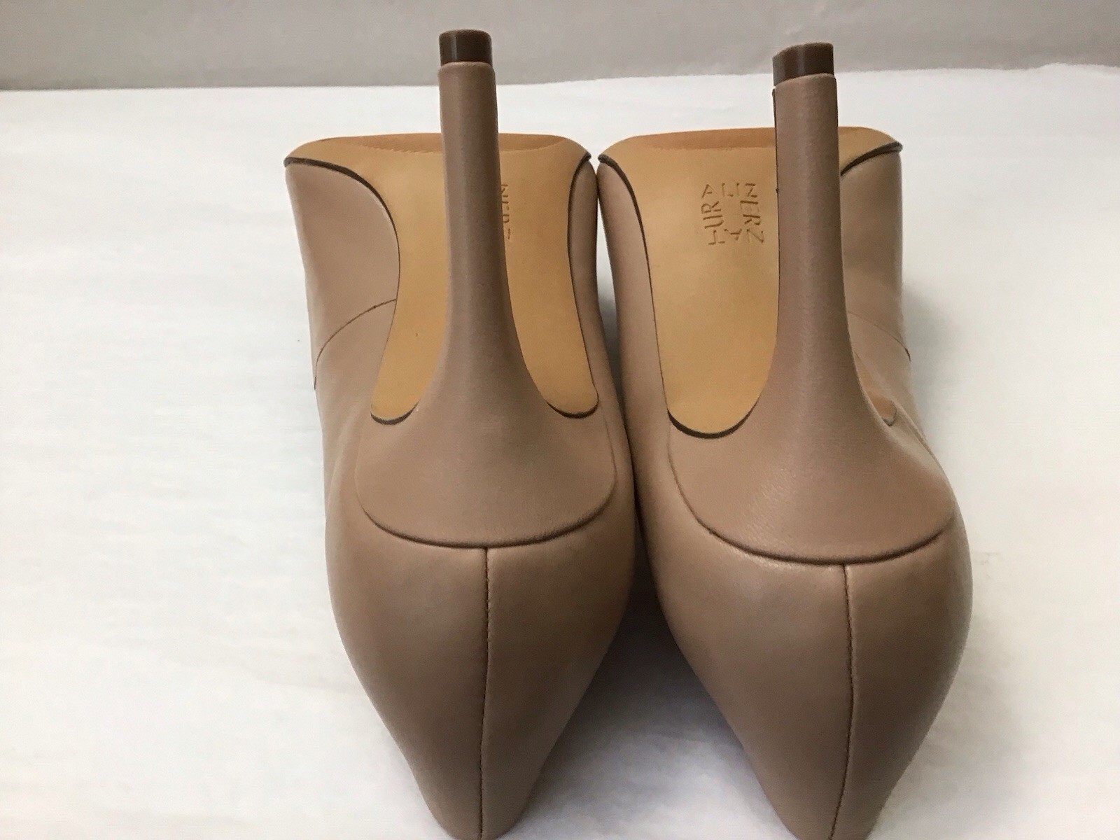 New Naturalizer 8.5 Wide Anna Pointed Toe Dress Pumps Creme Brulee Leather (N62)
