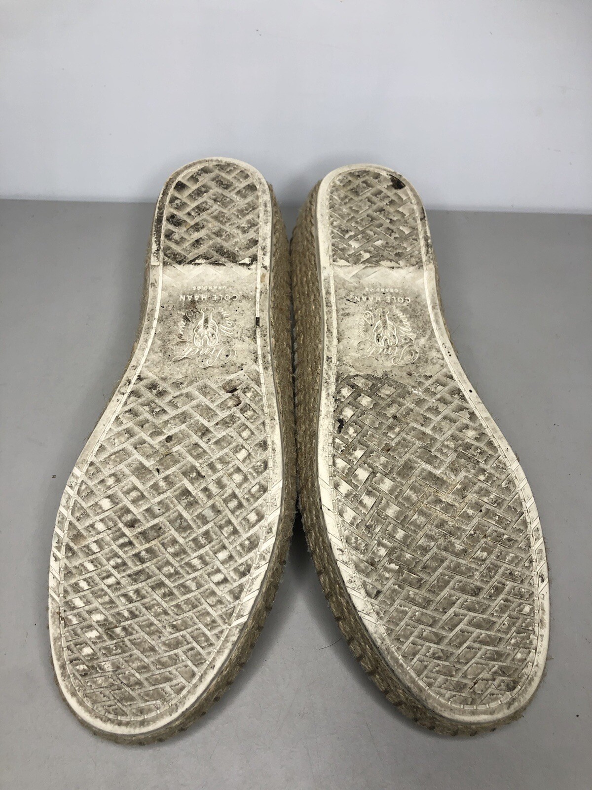 Cole Haan Cloudfeel Gray Knit SlipOn Espadrille Casual Shoes Women sz 7B US/38EU